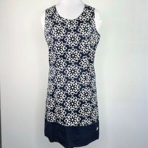 Brakeburn Blue/White print Sheath Dress